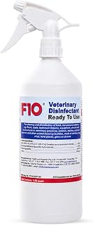 F10 Ready To Use Veterinary Disinfectant Spray - 1 Liter | Non Corrosive, Odorless Formula, Broad Spectrum Disinfectant, for Kennels Animal Shelters