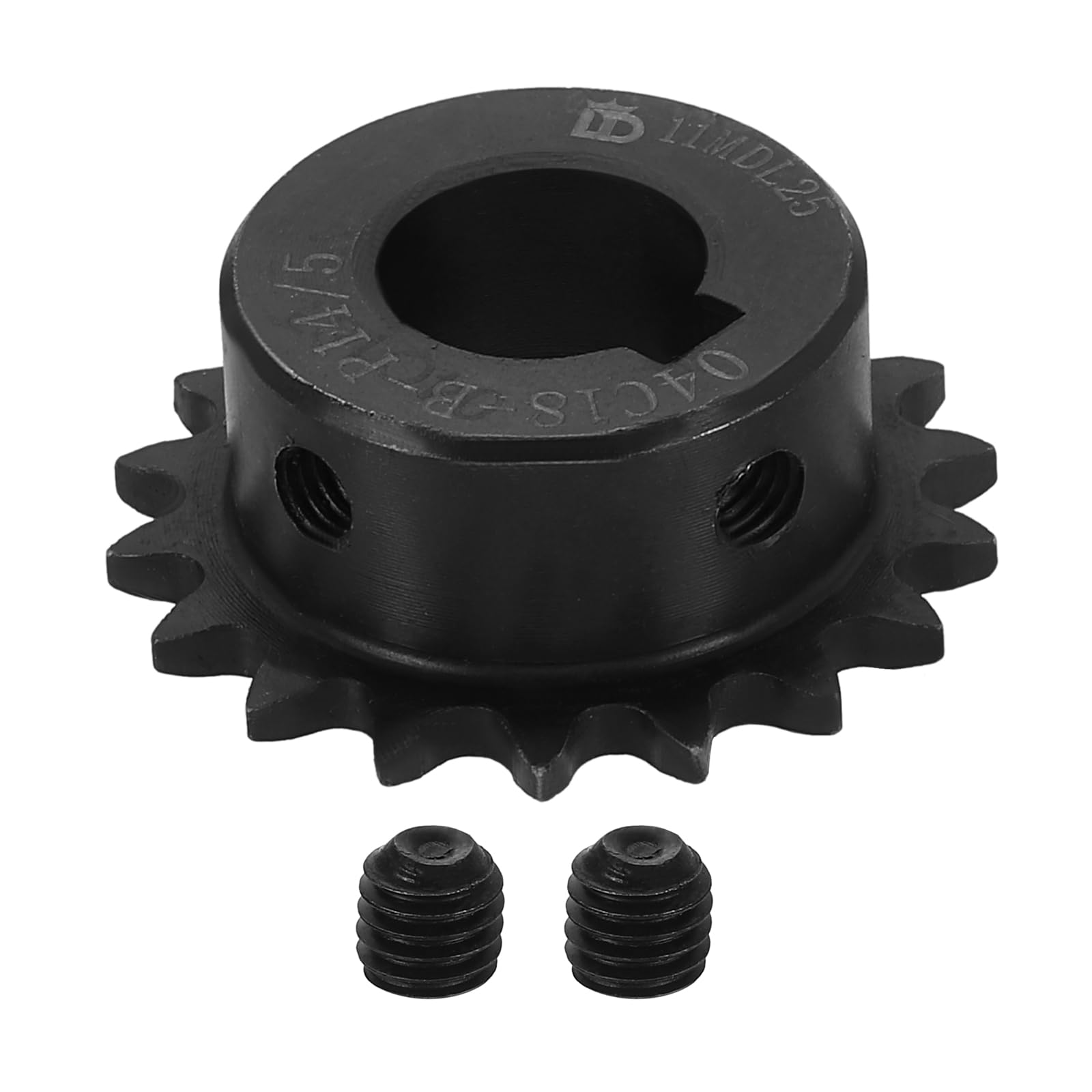 uxcell #25 Chain Roller Sprocket 14mm Bore 39.5mm OD, 18 Tooth C45 Carbon Steel 