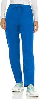 MediChic Ladies Scrubs 4 Way Style Wrinkle Resistant Stretch Straight Leg 6 Pocket Cargo Pockets