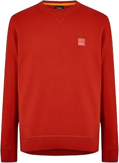 BOSS Cotton Fleece Sweatshirt with Logo Patch