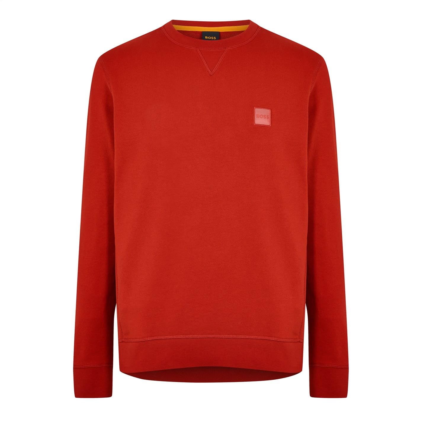 BOSS Cotton Fleece Sweatshirt with Logo Patch