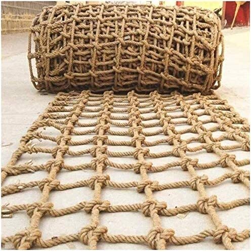 Protection Rope Net for Kids,Retro Hemp Mesh Rope Netting for Swing Hammock Balc