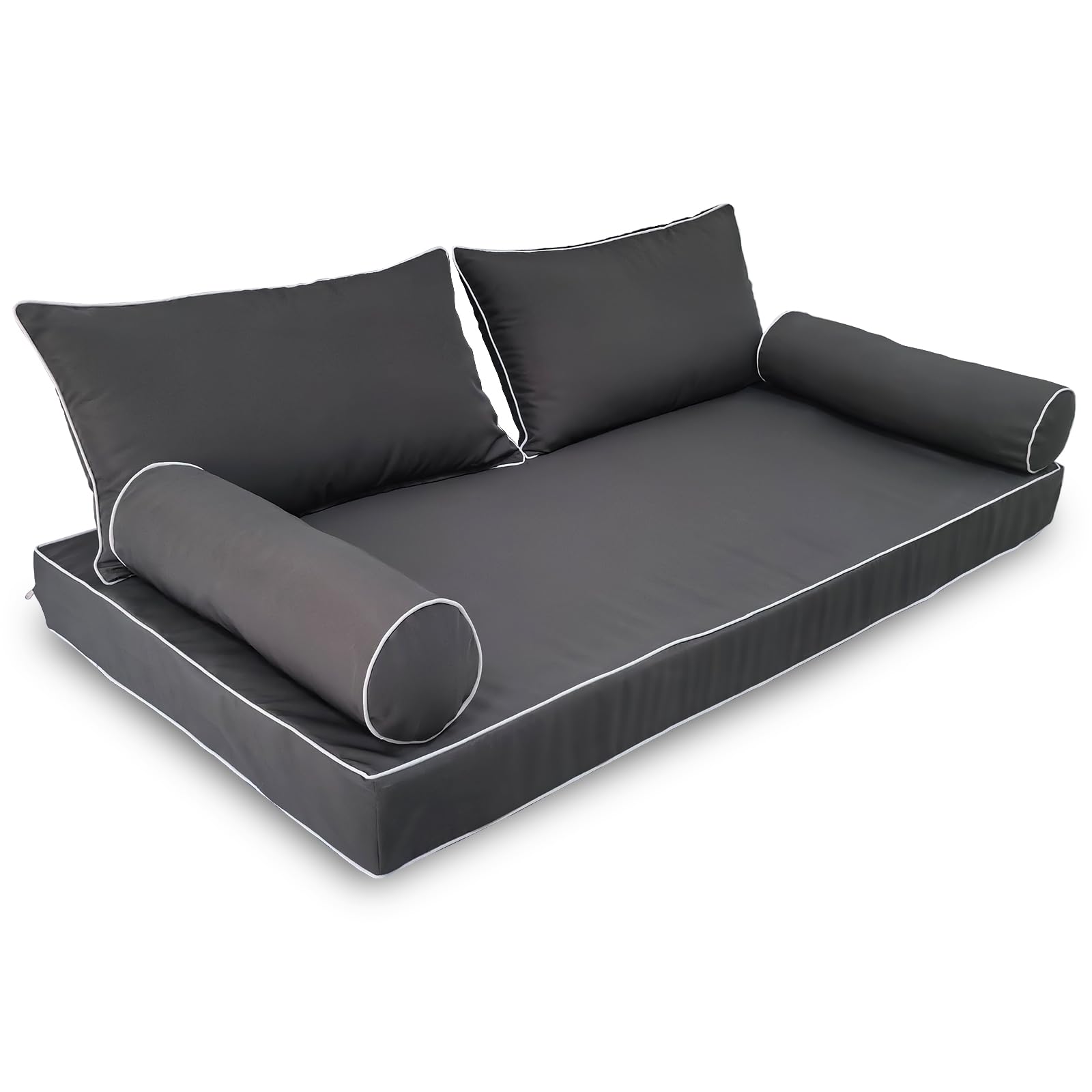 ZOALXZNT Outdoor Daybed Cushion Cover Twin, Twin Size Outdoor Daybed Mattress Bo