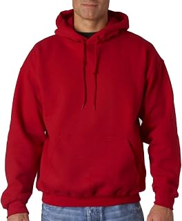 Gildan G125 DryBlend Adult Hooded Sweatshirt, Garnet, Medium, burgundy, M