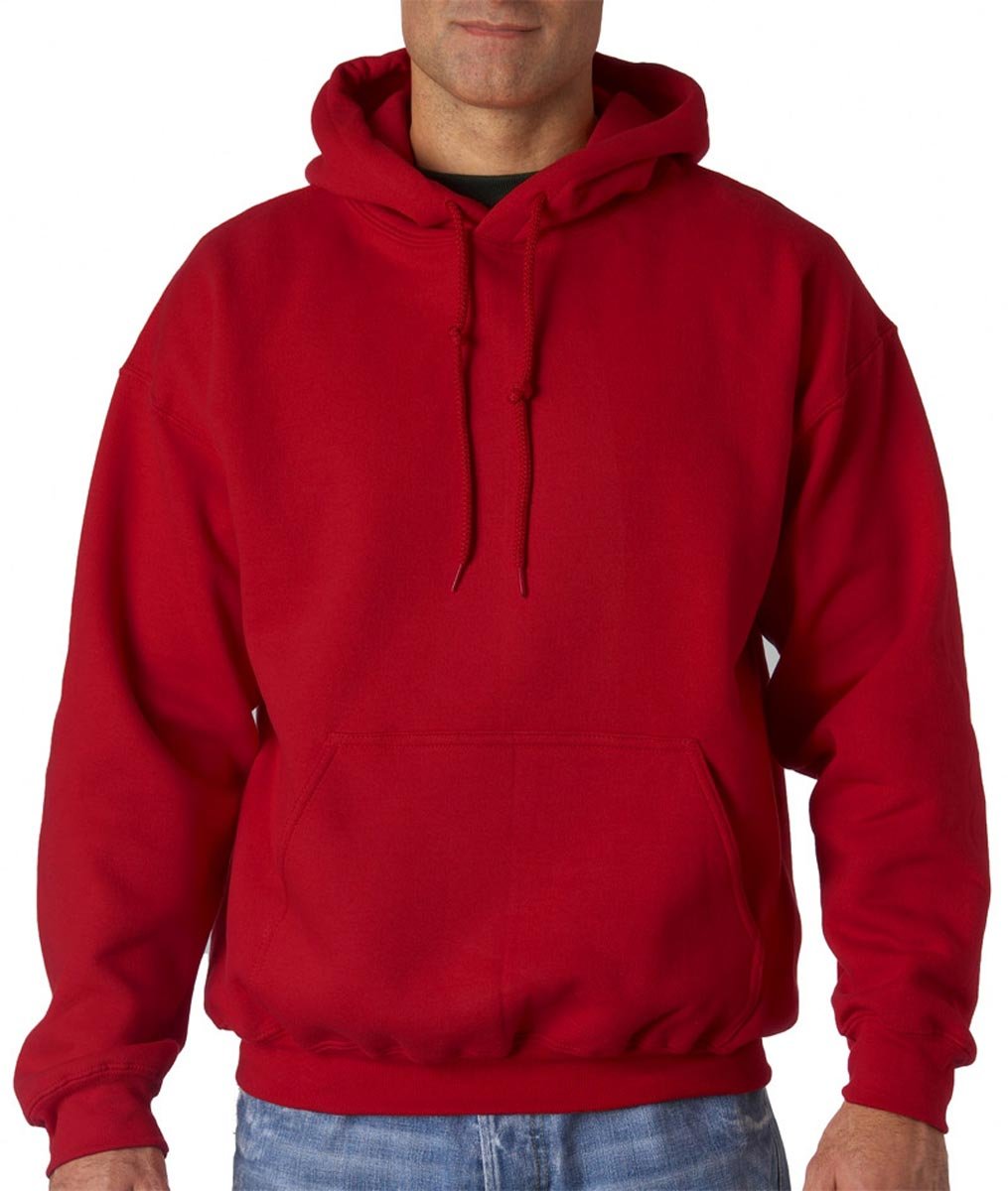 Gildan G125 DryBlend Adult Hooded Sweatshirt, Garnet, Medium, burgundy, M