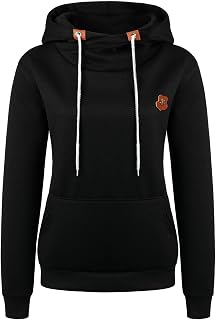 Women's Hoodie Sweat Jacket with Hood Plain Sweatshirt Tops Jumper with Zip