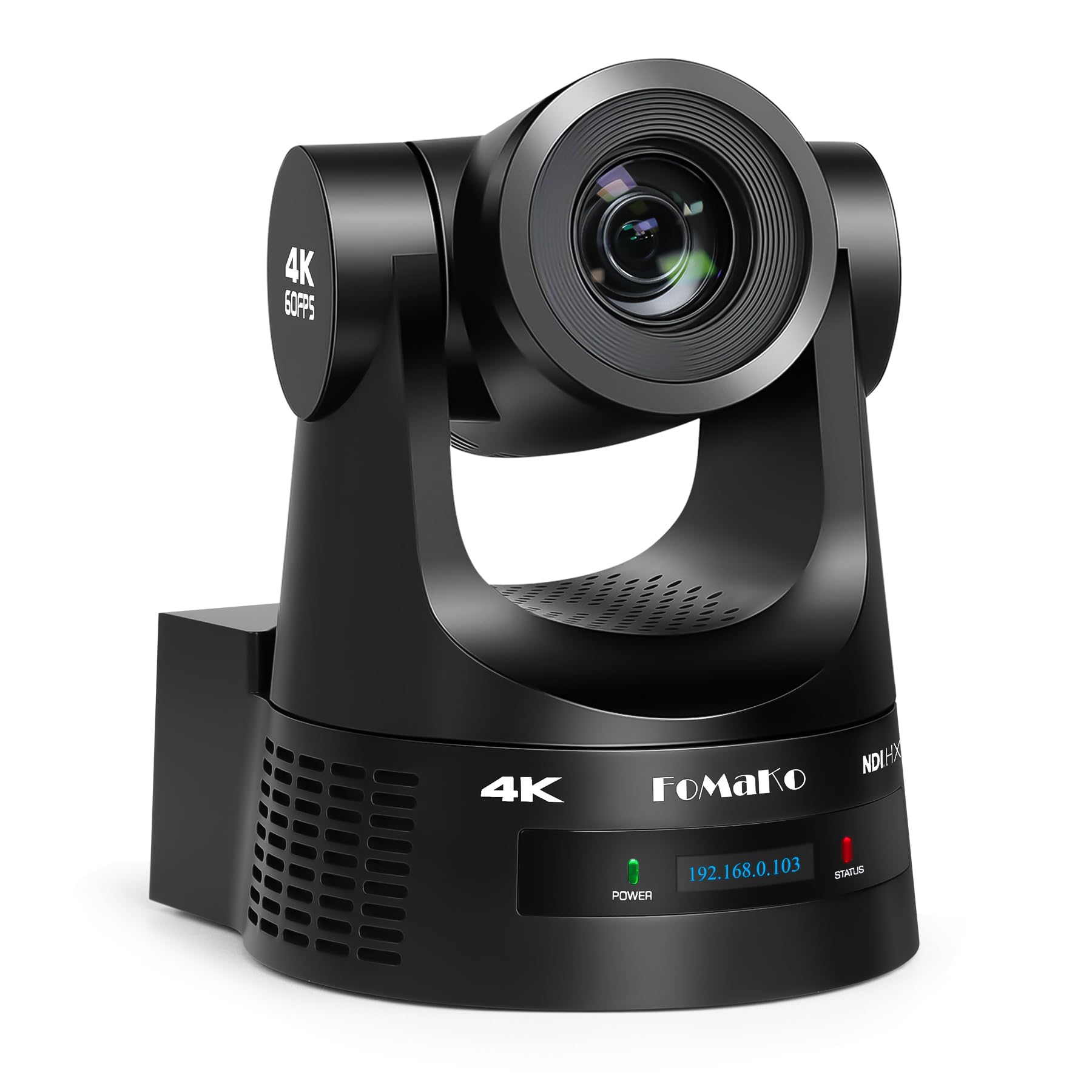 FoMaKo K600N 4K 60fps NDI PTZ Camera, Supports NDI HX3 4K 60fps Output, 20x Opti