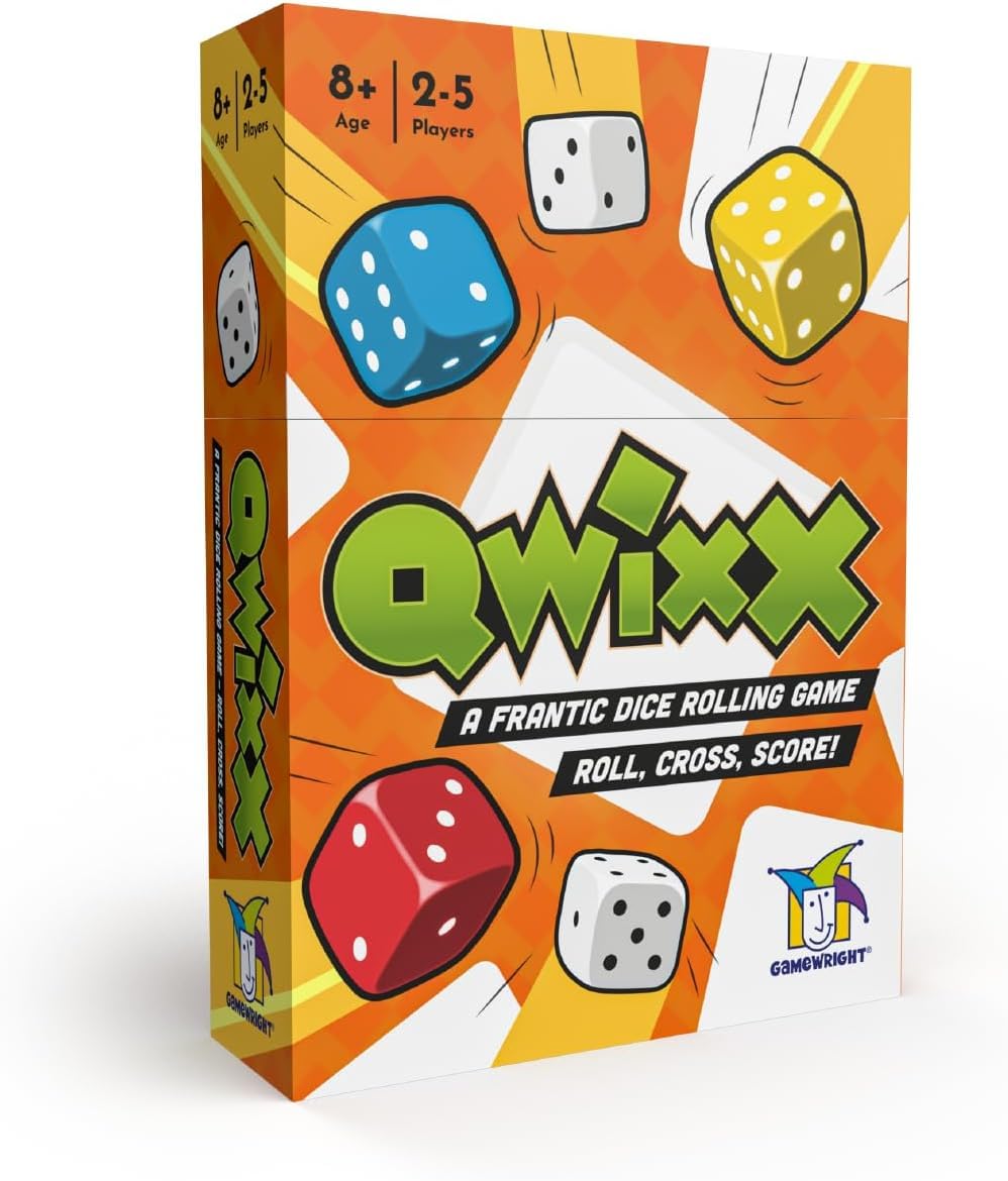 Gamewright Qwixx - A Fast Family Dice Game Multi-Colored, 5"
