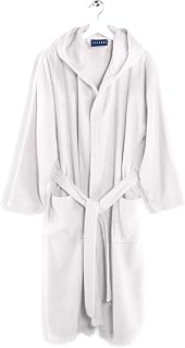 Caleffi Unisex Bathrobe With Hood Bathrobe for Adults, Women, Men, Unisex with Hood, Soft Sponge Hydrophilic Cotton 450Gsm, Washable Ib Washing Machine 40°, Dryer, Size 1009872 (pack of 1)