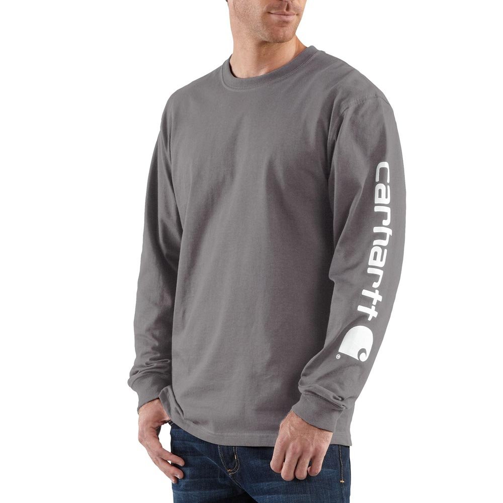 Carhartt Herren Signature Sleeve Logo Langarm T-Shirt T-Shirt (1er Pack)