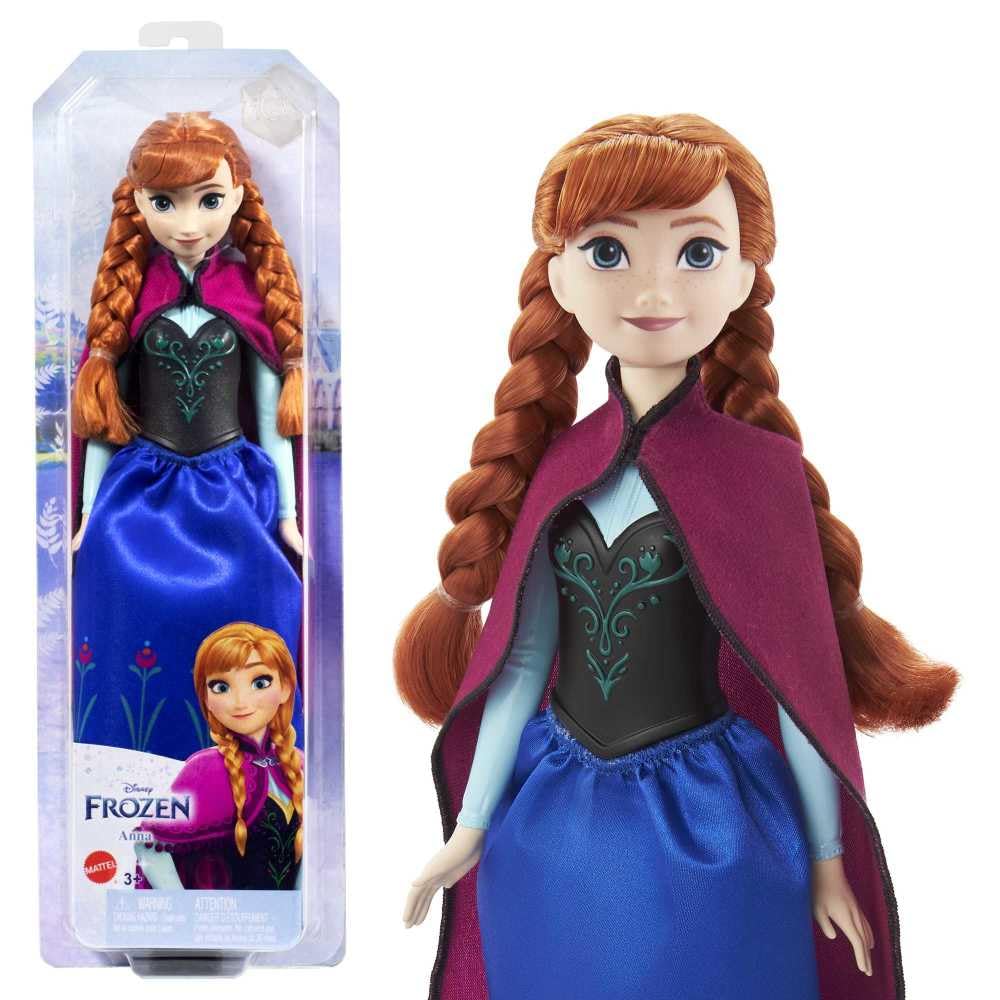 Mattel Disney Frozen Anna Fashion Doll in Frozen 1 Look | Posable Doll in Signat