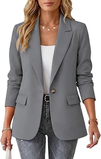 Women Long Sleeve Spring Work Jacket Office Work Jacket