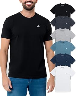 Mens T Shirts Soft Cotton Crew Neck Athletic Fit Casual Tees S-4XL