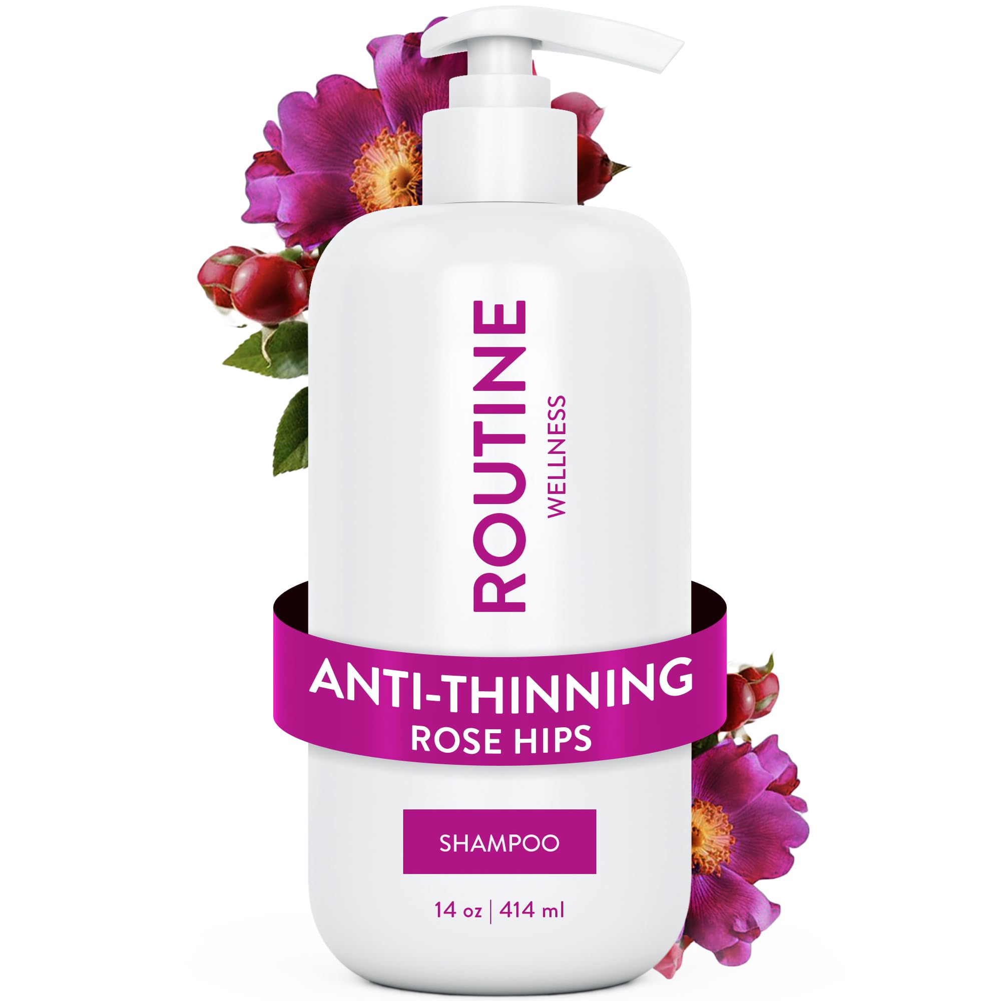 Routine Wellness Anti-Thinning Volumizing Shampoo - Rose Hips | Clinically teste