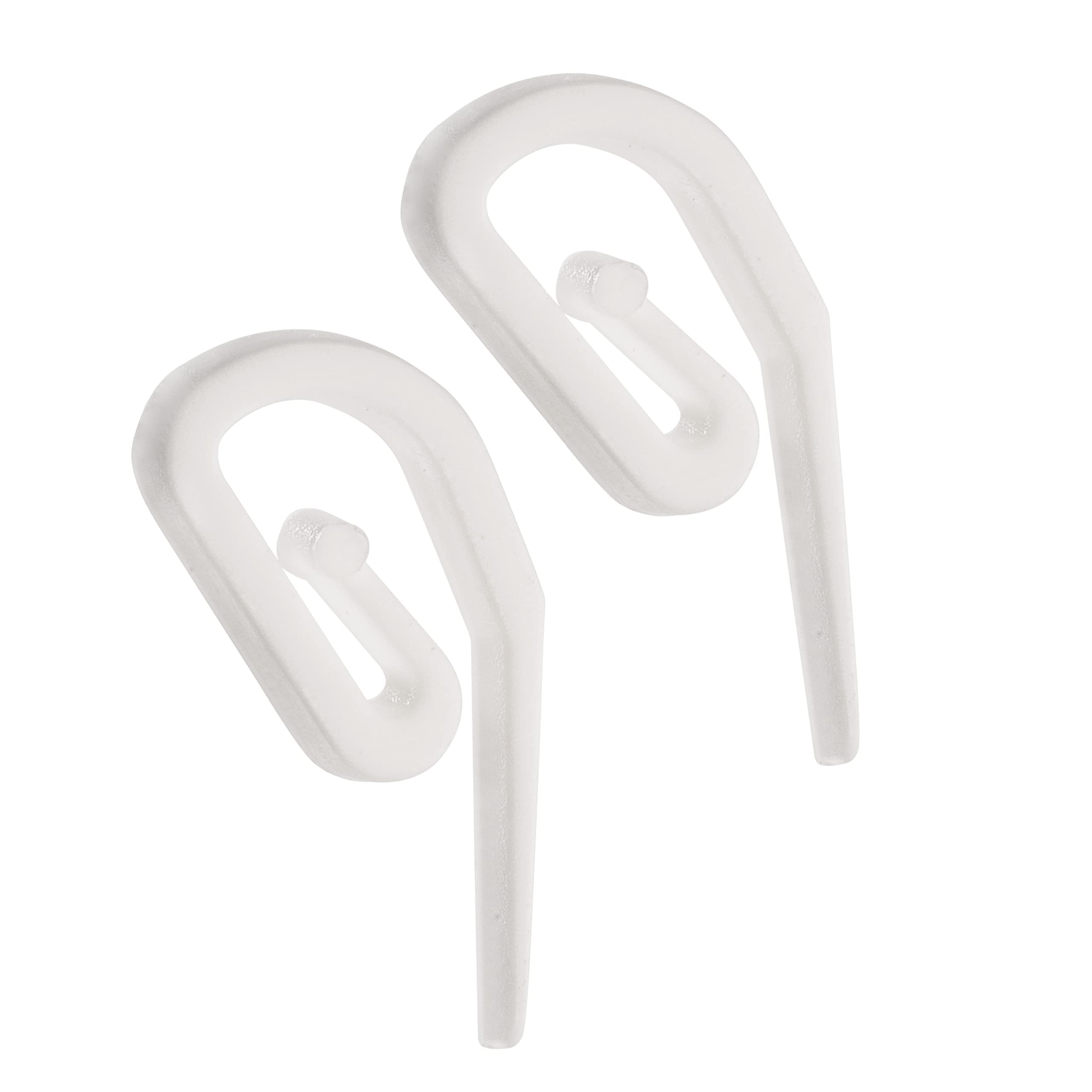 White Plastic Curtain Hooks for Pencil Pleat, Track & Window - 50 Pack | Shower,