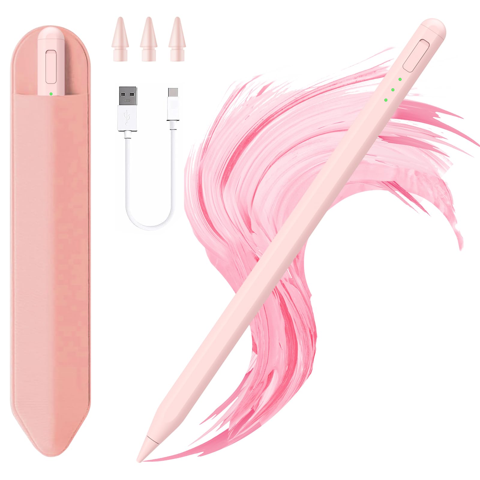 Stylus Pen for iPad11&10thGen,14Mins Faster Charge, with Pencil Holder,Palm Reje