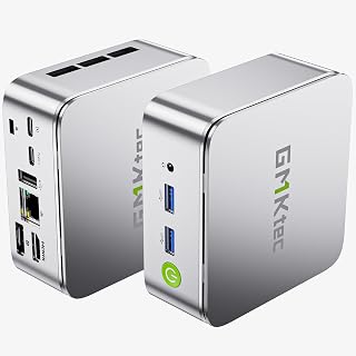 GMKtec Mini PC Ryzen 5 3500U 16GB RAM 512 SSD Office Home Business Computer | Turbo 3.7GHz, HTPC Proxmox, 2.5GbE LAN, Triple 4K Display, HDMI 2.1, WiFi, BT, USB-C, DP