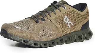 ON Running Mens Cloud X Synthetic Textile Olive Fir Trainers 7.5 UK