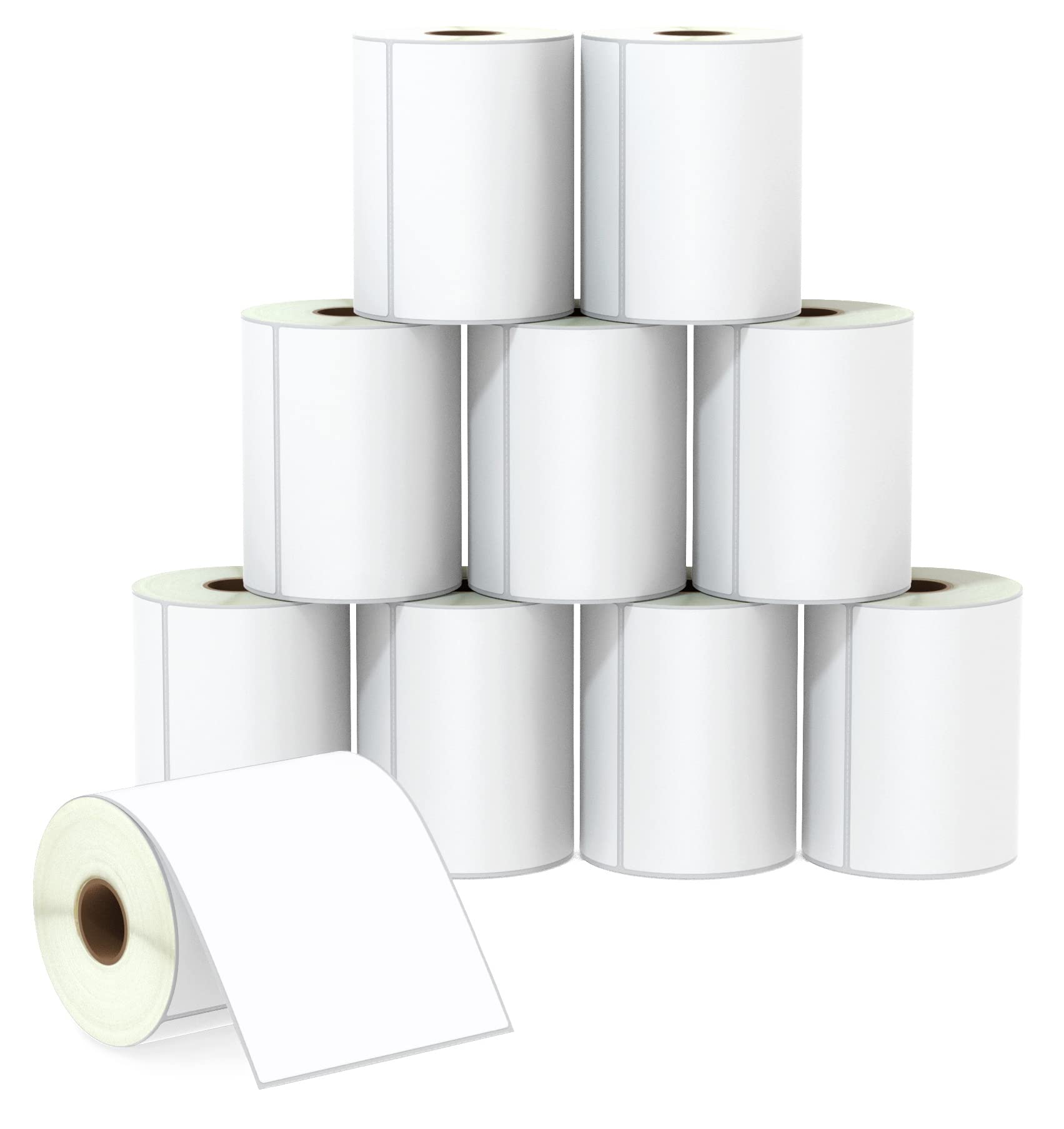 BETCKEY - 102mm x 127mm (4 in x 5 in) Perforated Thermal Labels for Large Size a