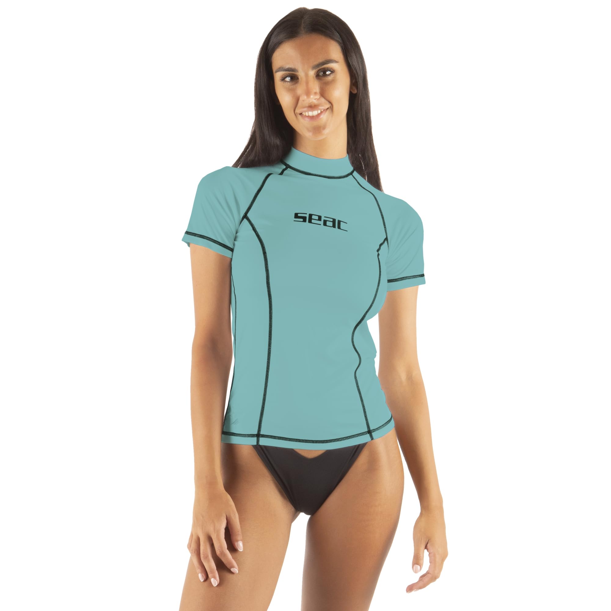Seac T-Sun Short Lady, Rash Guard zum Schwimmen, Surfen, Tauchen, UV-Schutz