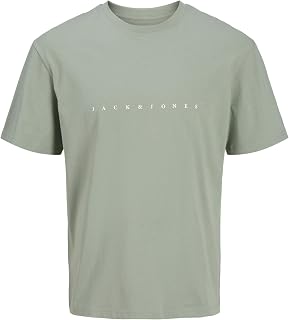 JACK & JONES Male T-Shirt Plus Size Logo T-Shirt, Iceberg Green, 3XL large sizes