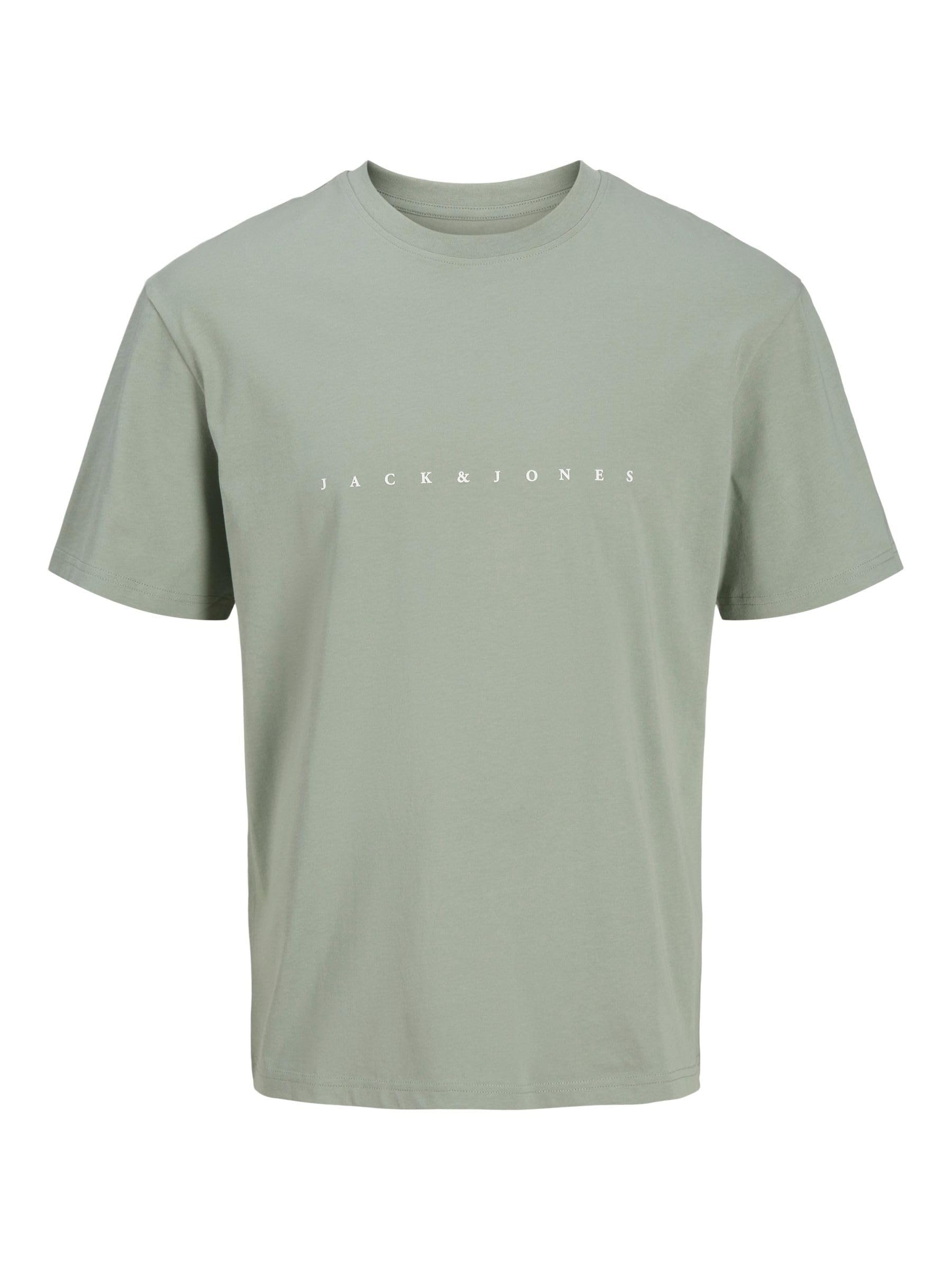 JACK & JONES Male T-Shirt Plus Size Logo T-Shirt, Iceberg Green, 3XL large sizes