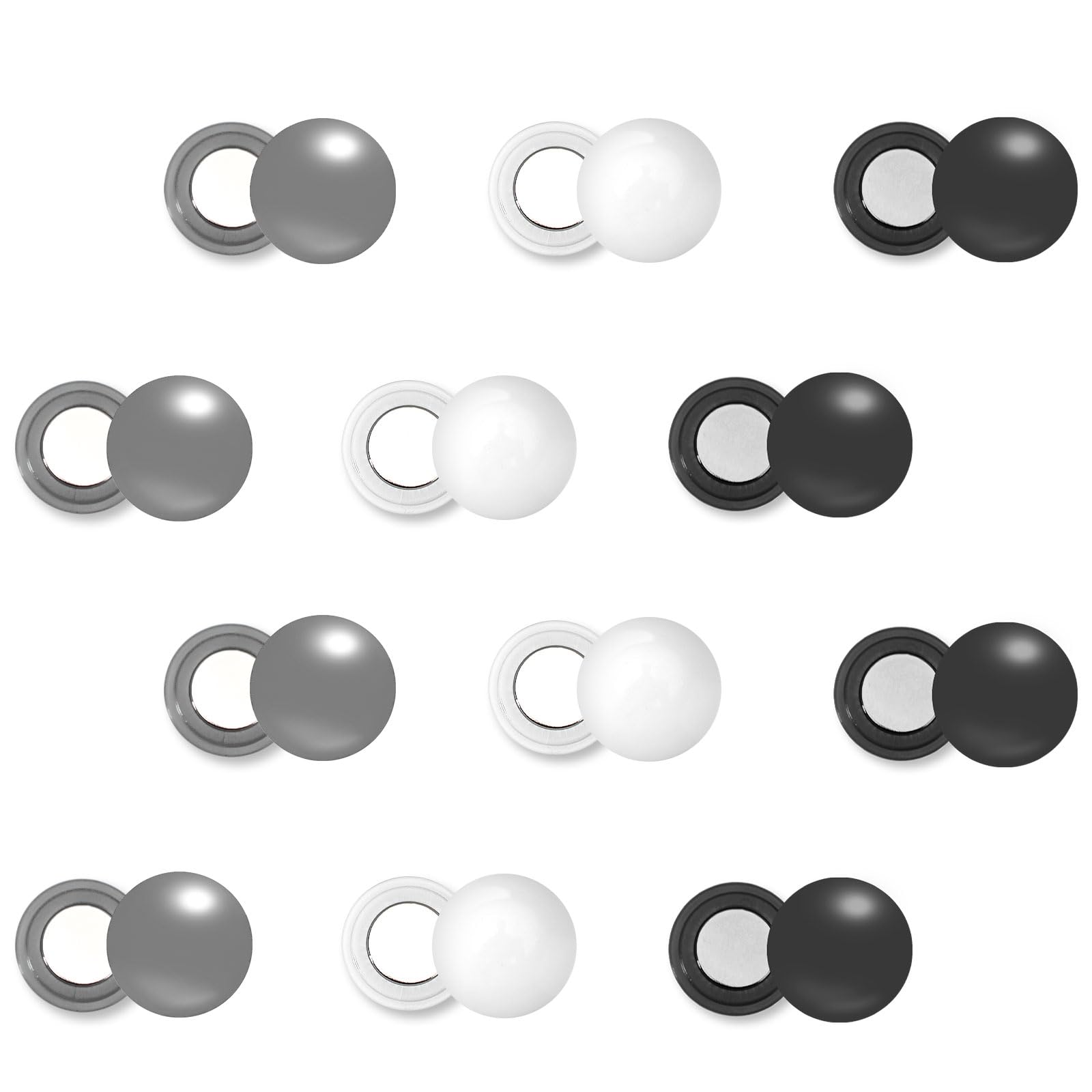 Tinoaly 12 Pairs Magnetic Race Bib Clips, Marathon Race Number Holder Running Ra