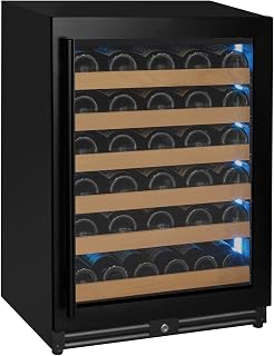 Allavino 56 Bottle Single Zone Right Hinge Black Wine Refrigerator