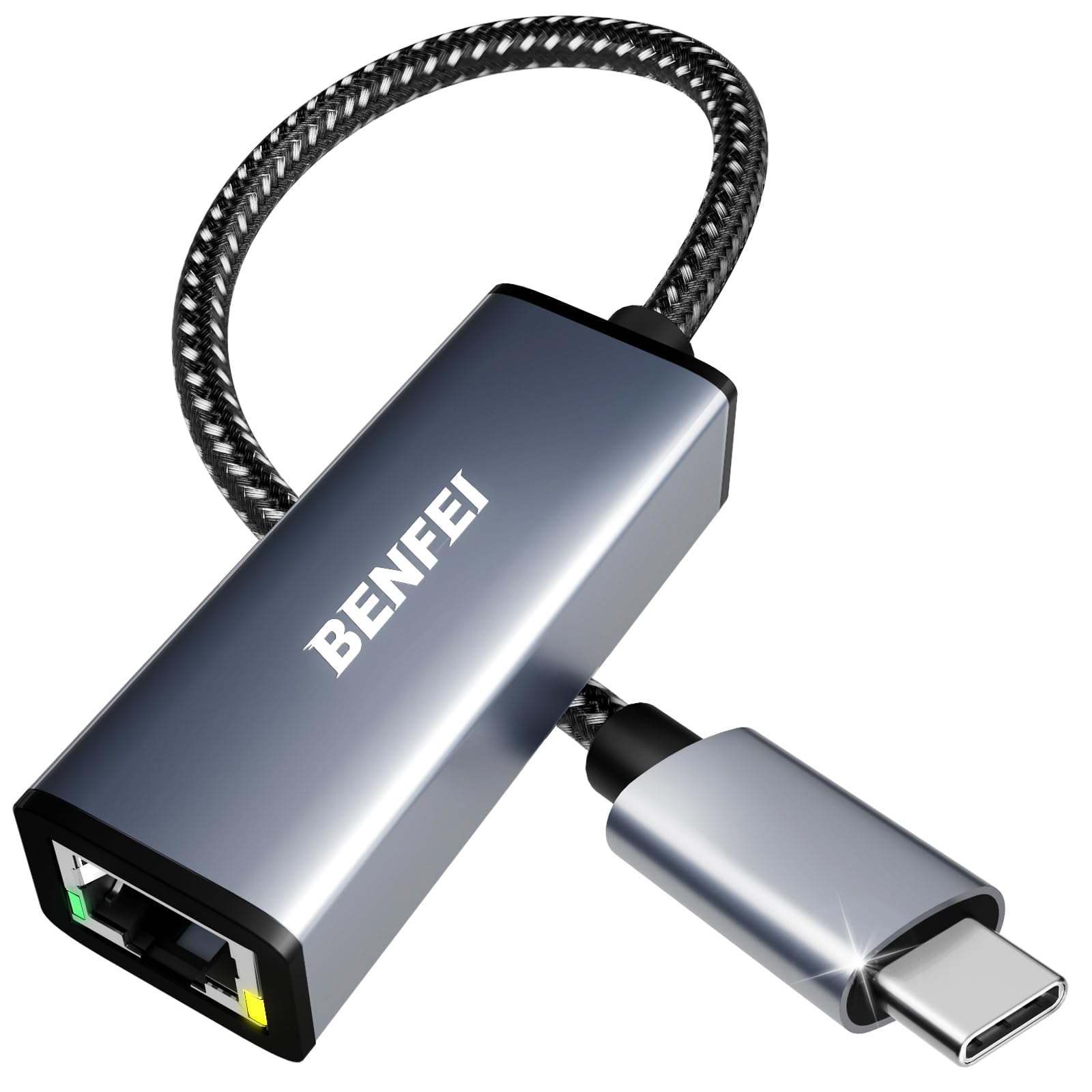 BENFEI USB C to Ethernet Adapter, Type-C (Thunderbolt 3) to RJ45 Gigabit 1000 Mb
