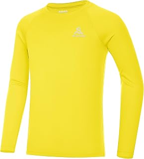 UPF 50+ Boys Swim Shirt Long Sleeve Youth Kids Rash Guard UV Sun Protection Rashguard for Surf Beach