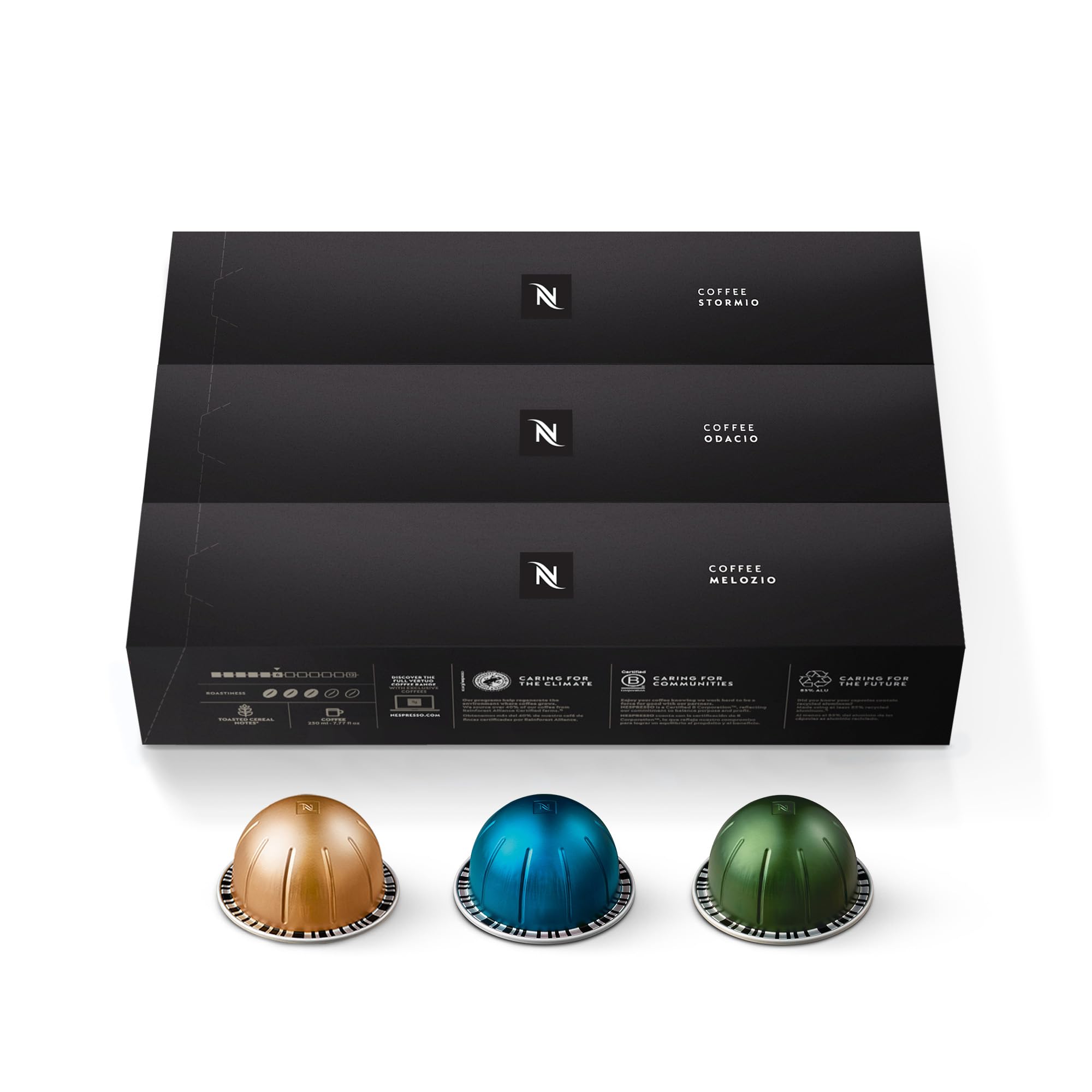 Nespresso Capsules Vertuo, Variety Pack, Medium and Dark Roast Coffee, 30 Count 