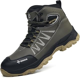 Safety Shoes for Men Safety Boots Women Lightweight Work Boots with Steel Toe Slip Resistant