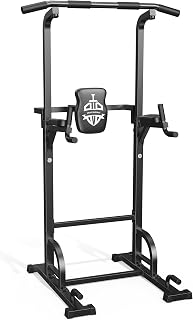Sportsroyals Power Tower Dip Station Pull Up Bar for Home Gym Strength Training Workout Equipment, 450LBS