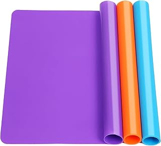 3 Pack Silicone Mats for Crafts, Premium Playdough Mat,A3 Size Silicone Sheet, Liquid, Resin Jewelry Casting Molds Mat,15.7 "x11.8" Nonstick &amp; Nonslip Heat-Resistant Table Protector by AOULELA