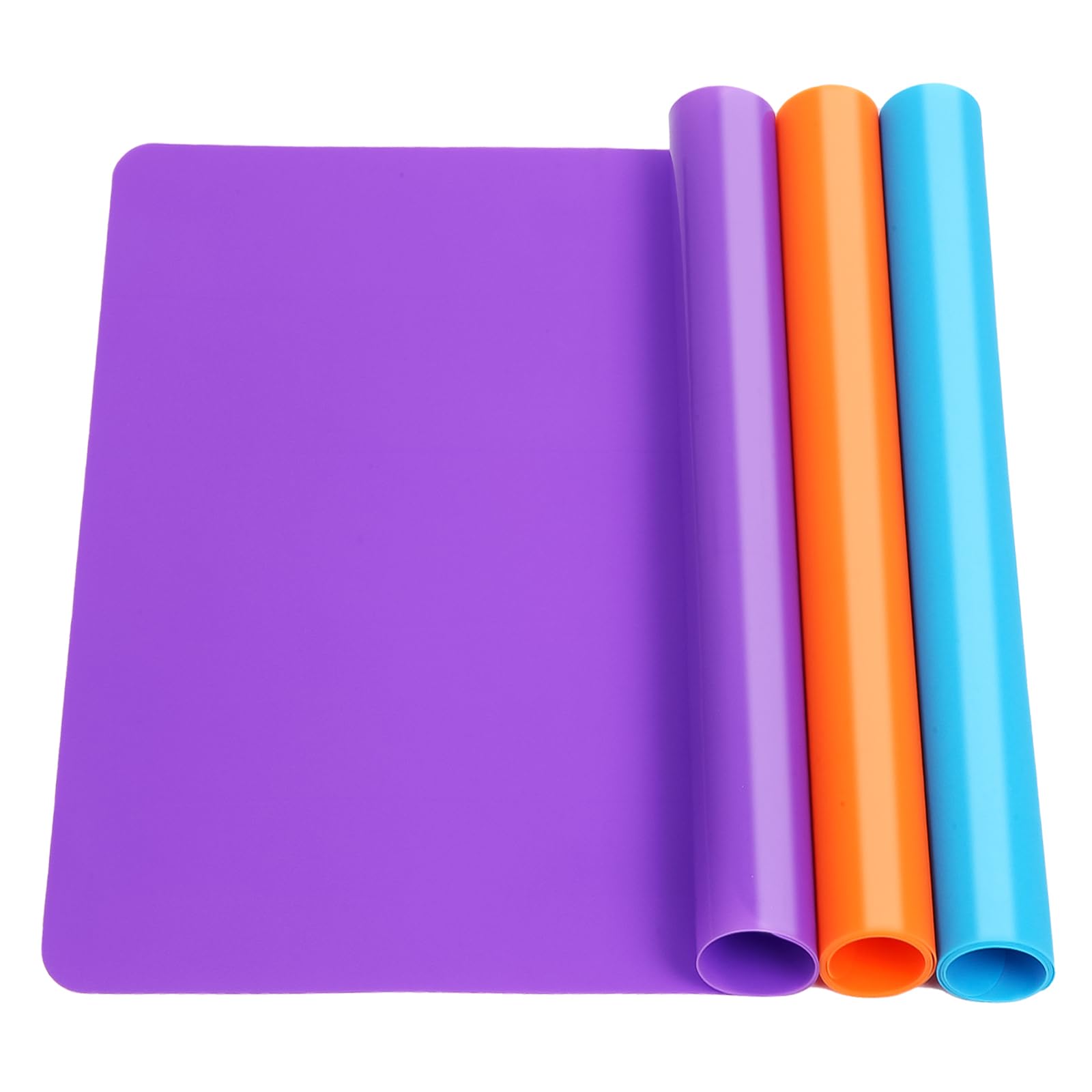 3 Pack Silicone Mats for Crafts, Premium Playdough Mat,A3 Size Silicone Sheet, L