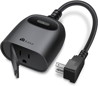 Kasa Outdoor Smart Plug KP401, Smart Home Wi-Fi Outlet Timer | 15A/1875W, IP64 Weather Resistance, Compatible with Alexa, Google Home & SmartThings, No Hub Required, ETL Certified