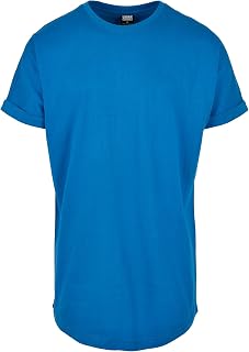 Urban Classics Men's Long Shaped Turnup Tee Casual T-Shirt for Men Long Cut Available in Many Colours Sizes XS-5XL