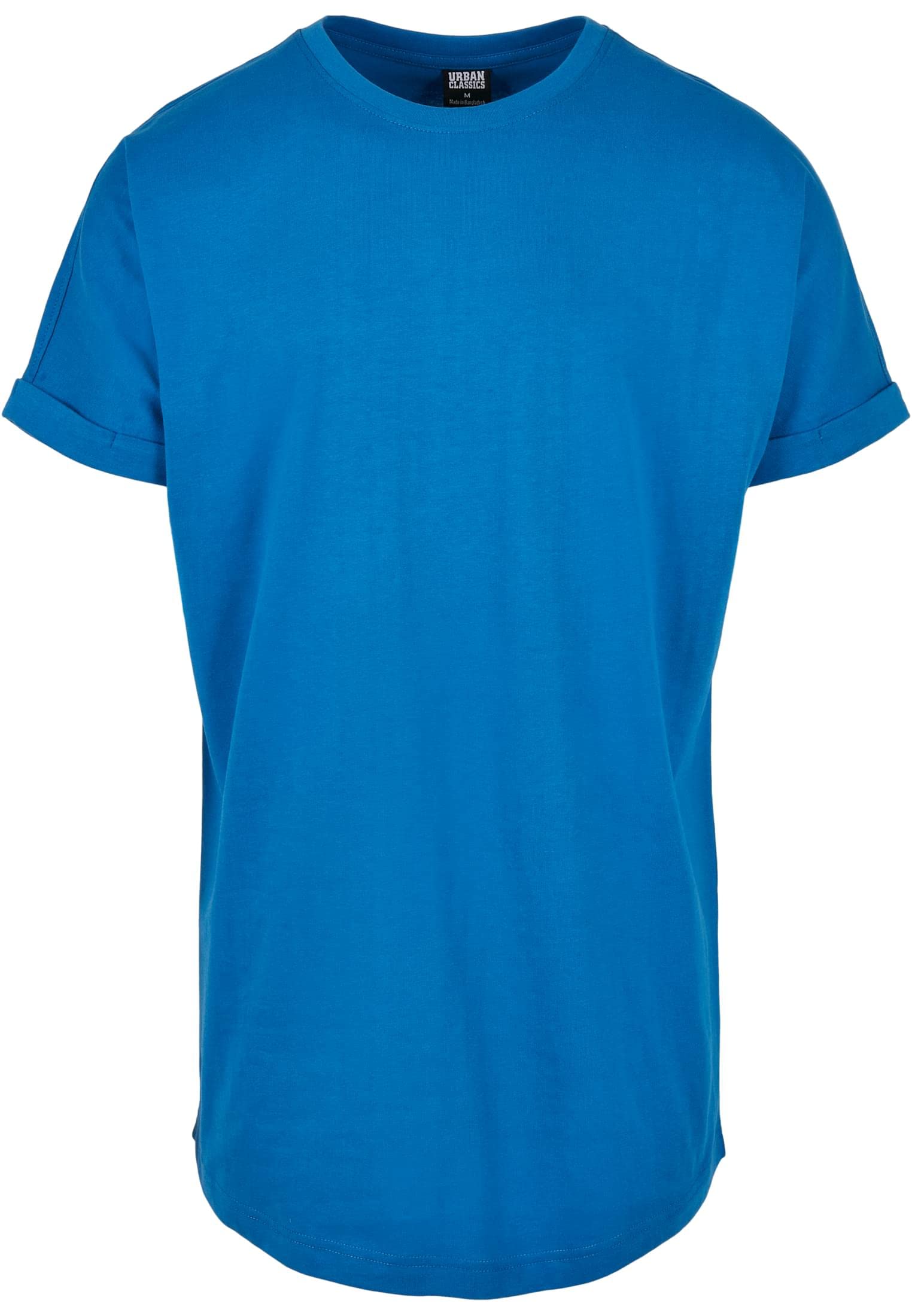 Urban Classics Men's Long Shaped Turnup Tee Casual T-Shirt for Men Long Cut Avai