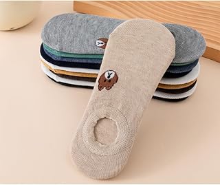 No Show Socks for Women Non Slip Low Cut Casual Soft Stretchy Socks 5/10 Pairs