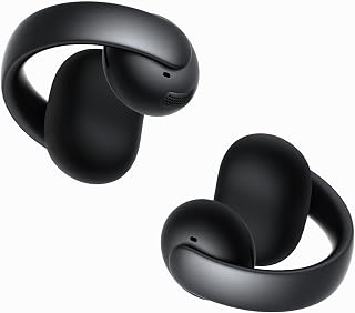 soundcore by Anker AeroClip, Open-Ear Earbuds, Clip-On Headphones (Renewed) | Adaptive Comfort, Clear Calls with 4 Mics and AI, Stable Fit, 12mm Drivers for Powerful Bass, Hi-Res, Open-Ring