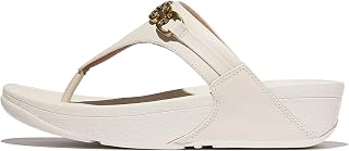 Fitflop Women's Lulu Square-Chain Leather Toe-Post Sandals