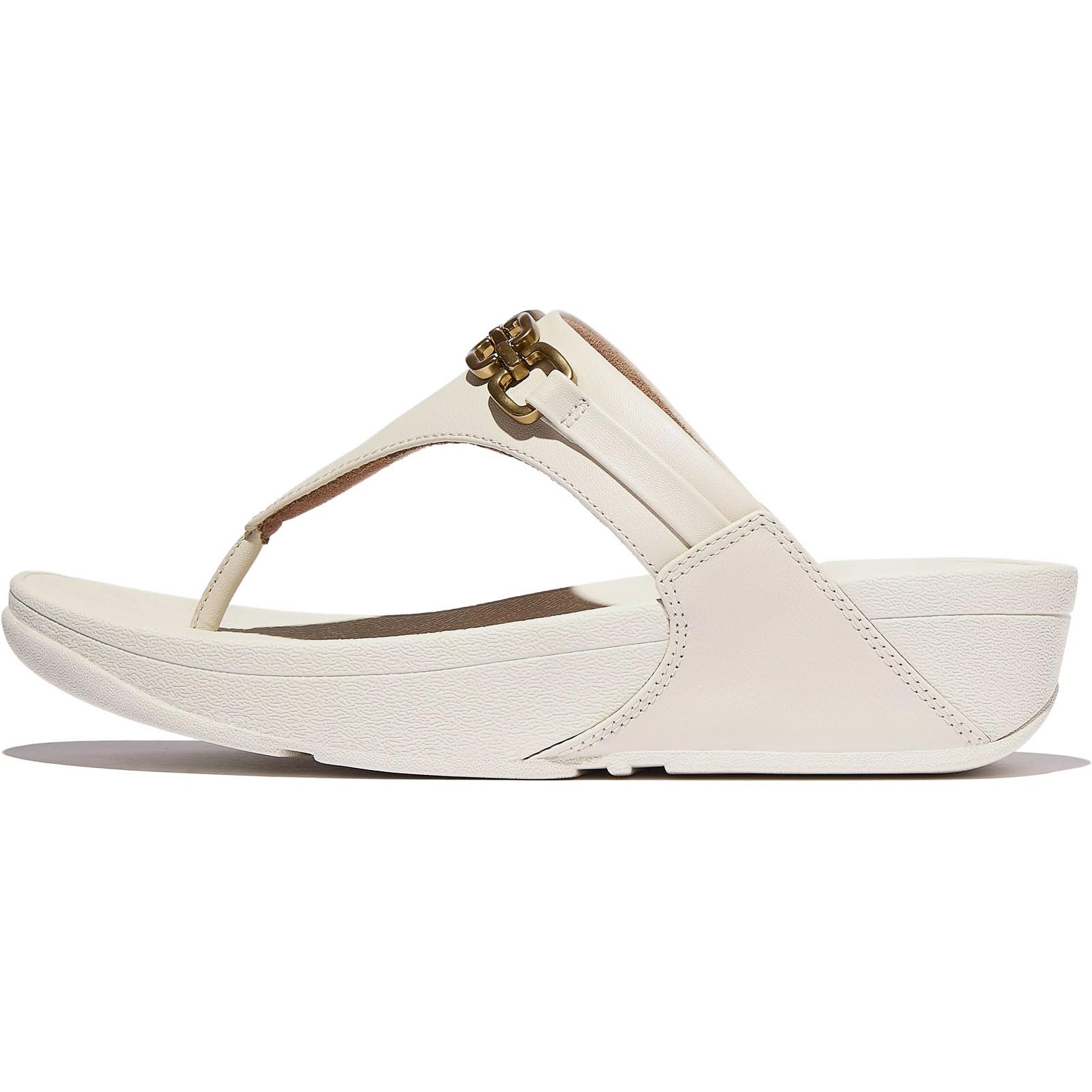Fitflop Lulu Square-chain Leather Toe-post Sandals SandalWomen