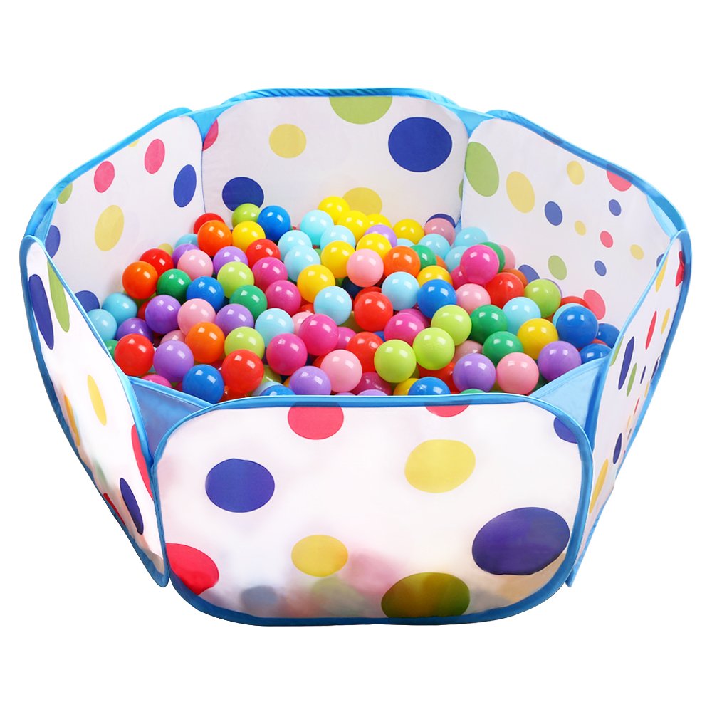 EocuSun Kids Ball Pit, Large Pop Up Toddler Ball Pits Play Tent for Toddlers Gir