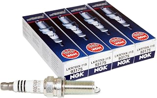 NGK LKR7DIX-11S Iridium IX Spark Plug (93175 Iridium Ix), 4 Pack | Ultra-fine 0.6mm iridium tip sharpens throttle response and acceleration. 40,000-60,000 mile fine-wire performance.