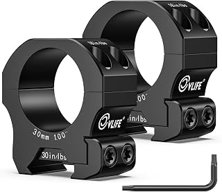 CVLIFE Precision Scope Rings Mount - Compatible with Picatinny Rails and More - 2 Pieces