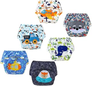 FedMois Baby Potty Training Pants Boys Girls Training Underwear Reusable (6 Pack)