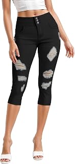 Hybrid & Company Women's Hyper Stretch Capri Jeans
