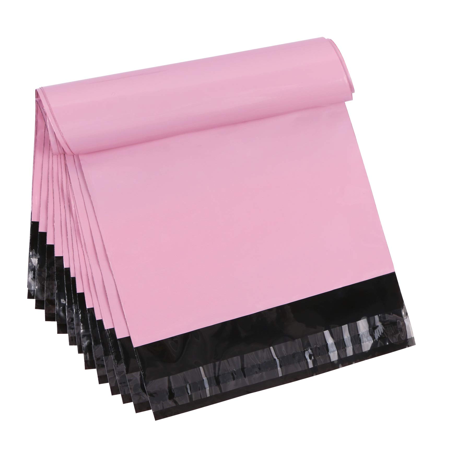 Teqooza 6.8 x 10 inch Pink Poly Mailer Envelopes Shipping Bags, Pack of 50 | Wat