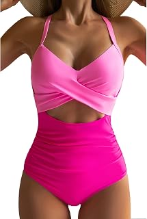 Eomenie Women's One Piece Push-up Swimsuit