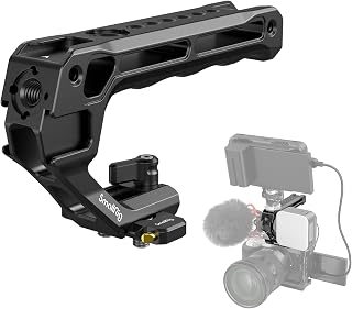 SmallRig Lightweight NATO Top Handle for DSLR Camera Cage - 4345 | Universal Top Handle for Camera Cages, Lightweight Aluminum, 5 Cold Shoe Ports for Monitors, Mics & LED Lights